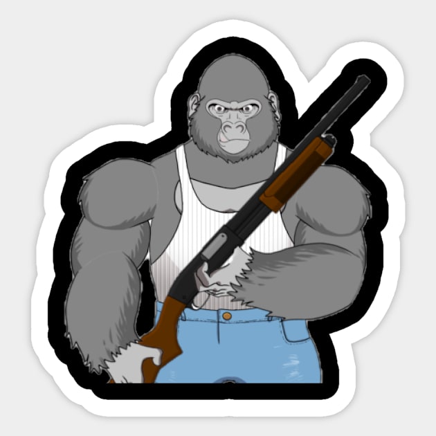 PNOID GUN Sticker by pnoid